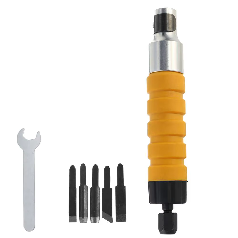 Ciseau à découper électrique pour le travail du bois, ensemble d'outils de sculpture sur bois avec 5