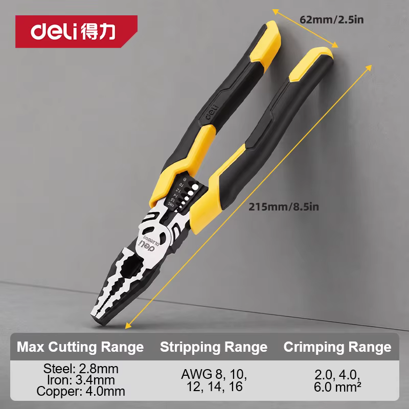 Pince à sertir multifonction, pince à dénuder, outils à main pour électriciens, coupe-fils, pince à 