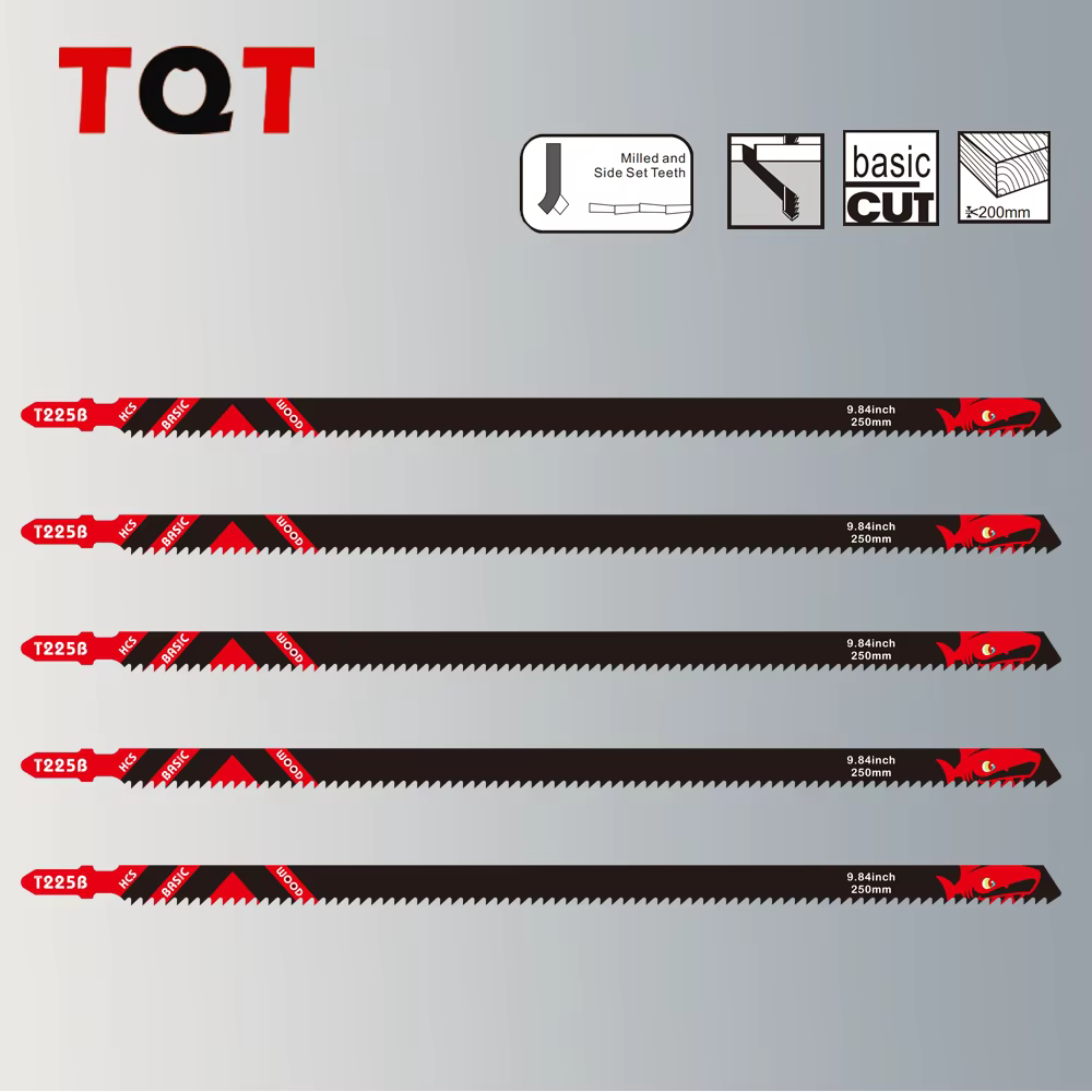 Lames de scie sauteuse longues de 10 pouces 6Tpi pour le bois, paquet de 5/10/20 lames de scie sabre
