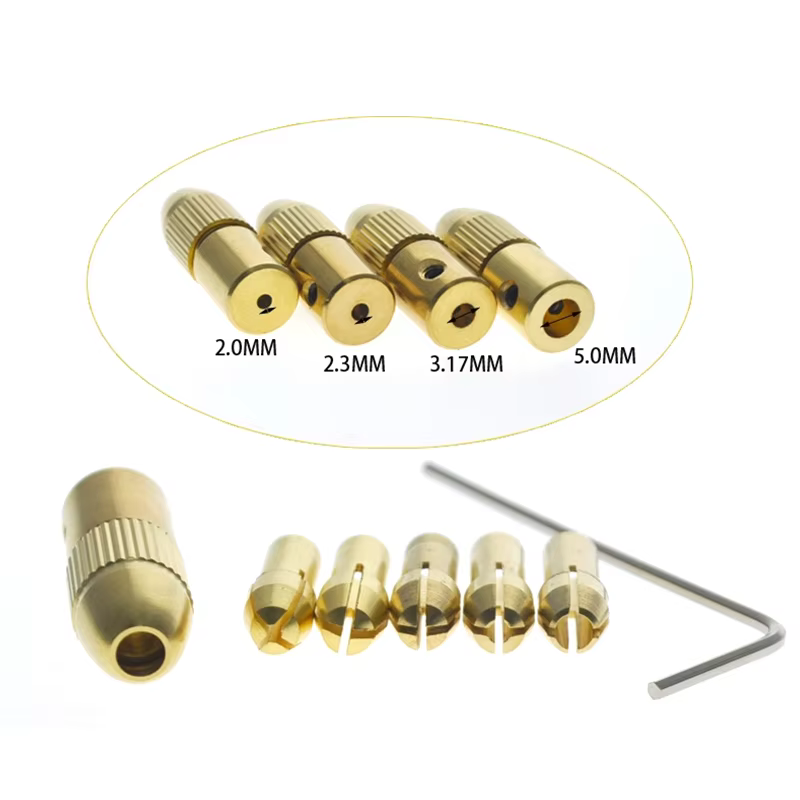 Micro perceuse auto-serrante, pince en cuivre et laiton, adaptateur de mandrin, dégagement rapide, a