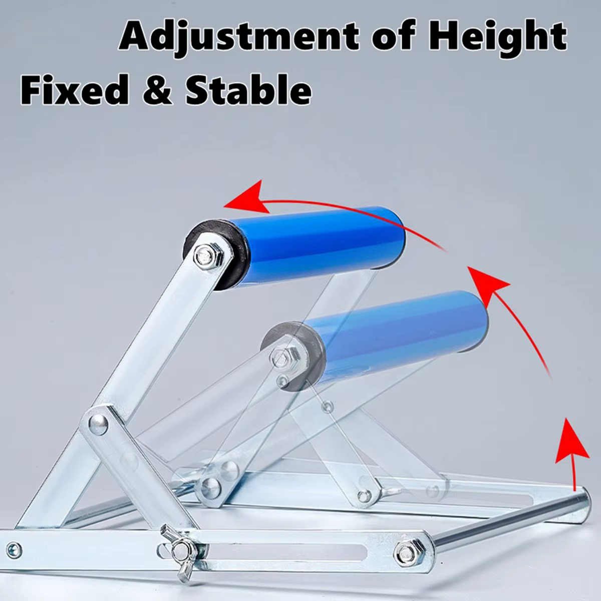Fixation fiable de support de rouleau de scie de Table à hauteur réglable, Support de rouleau de sci