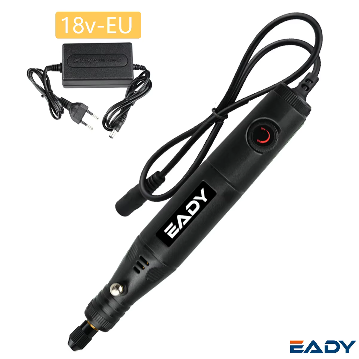 Mini perceuse électrique 18V alimentée par prise EU/US – Kit d'outils rotatifs filaires pour bricola