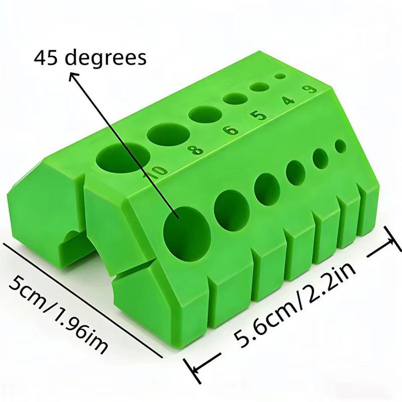 Localisateur de forets et guide de perçage portable 45 °   /90 °   Guide de perçage d'angle de préci