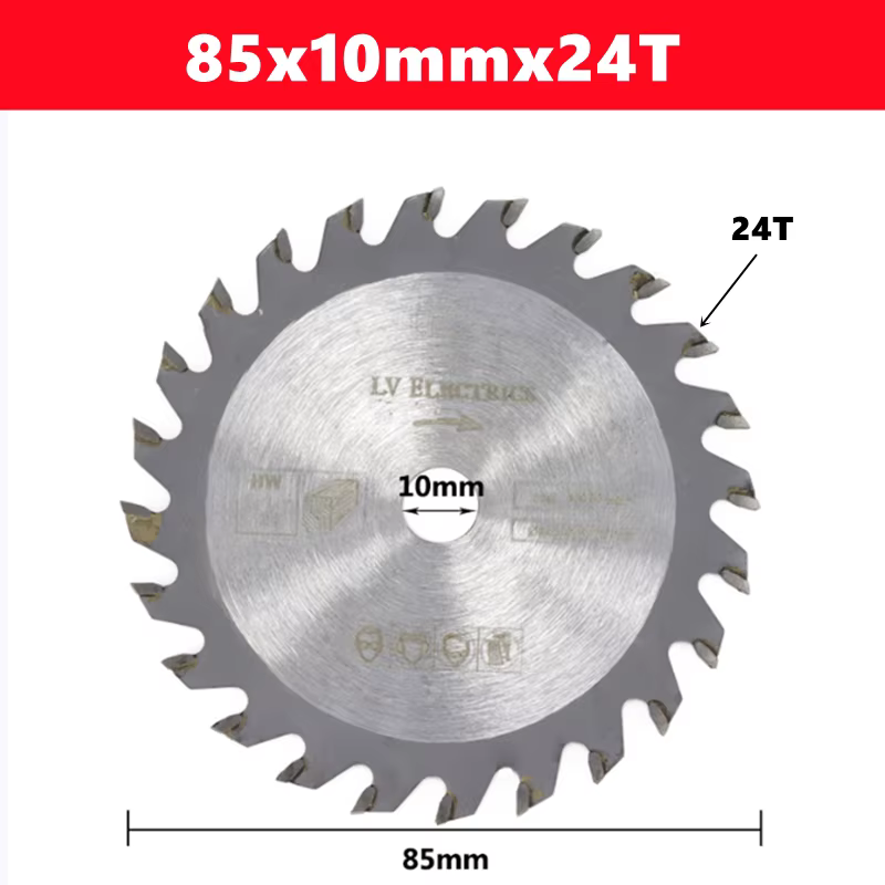 Mini lame de scie circulaire 85x10/15mm 24T 30T 36T, lame de scie à bois de haute qualité, lame en a