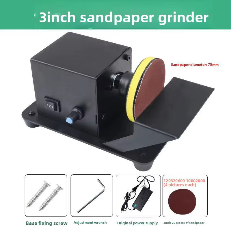 Machine à poncer à disque adhésif avec papier abrasif pour le polissage et le meulage des surfaces p
