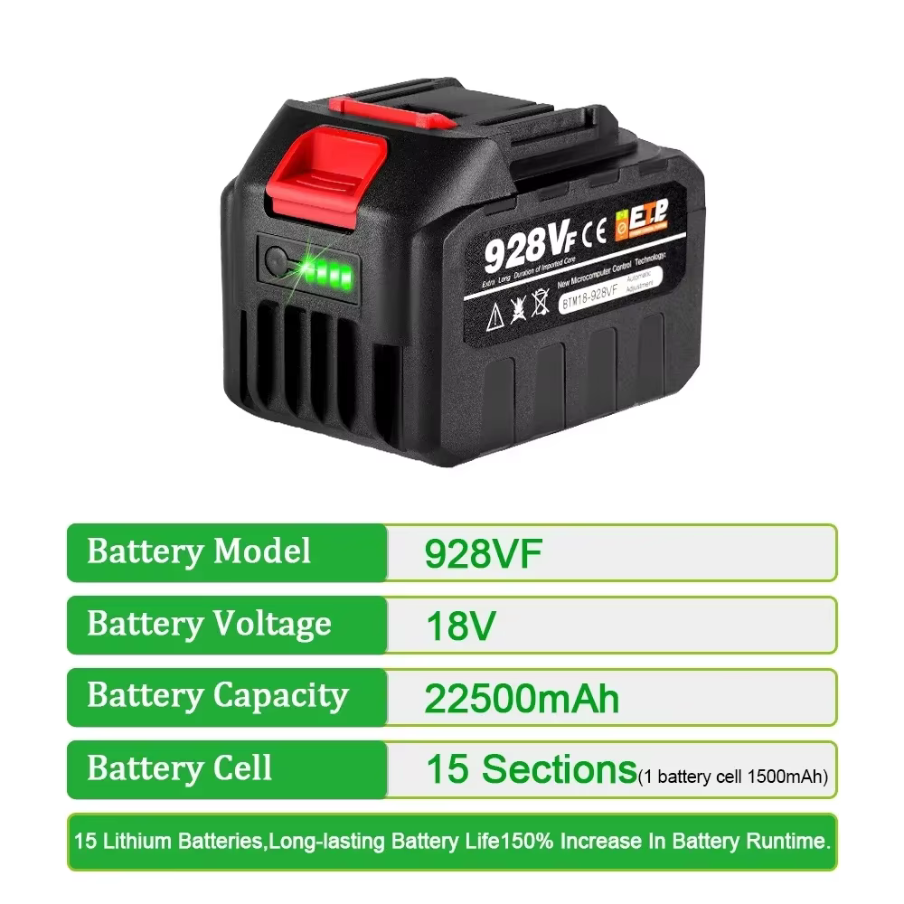 Batterie Lithium-Ion Rechargeable. Pour interface 21V. Batterie au Lithium 7500mAh. Batterie au Lith