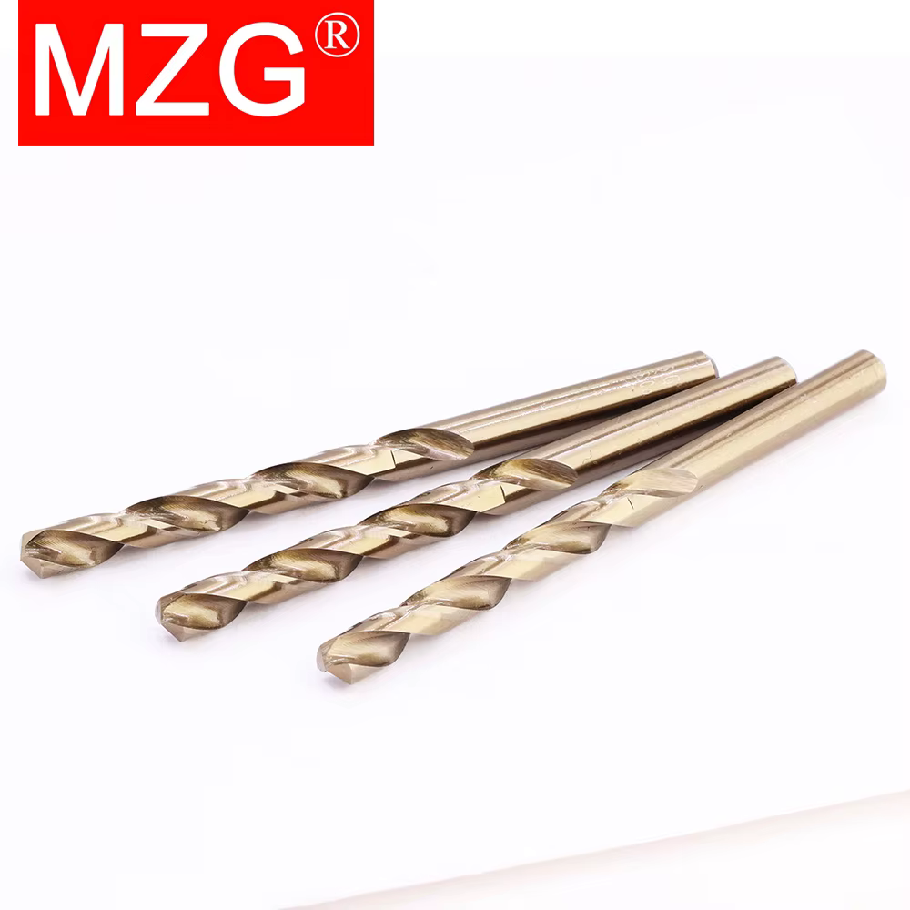 MZG 1/5/10 pièces, 1-13 mm, forets en acier rapide HSS M35 à revêtement cobalt, tige droite, longueu