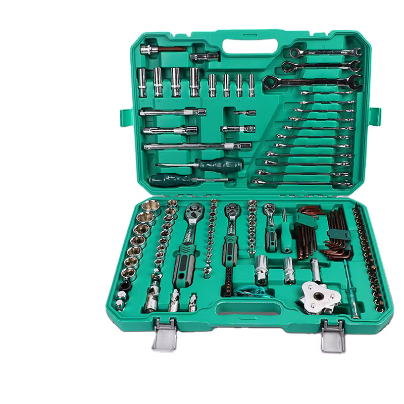 Ensemble d'outils en acier au carbone de 216 pièces, design type valise