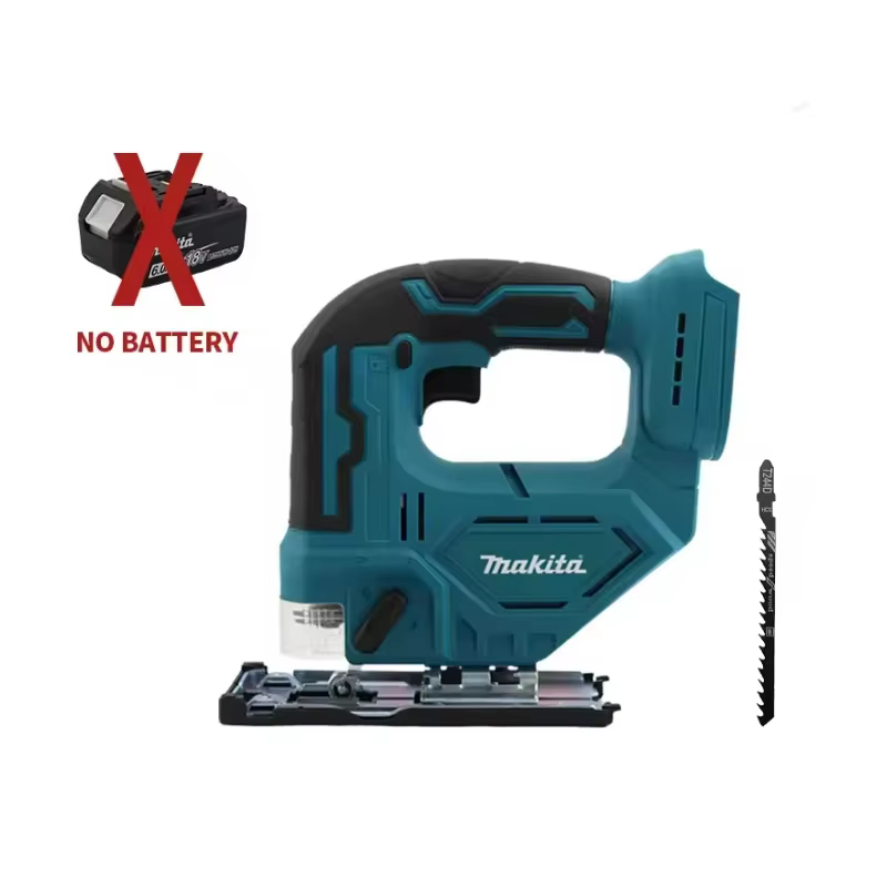 Scie sauteuse électrique sans fil Makita DJV182Z 340W avec lame de scie, poignée ergonomique, outil 