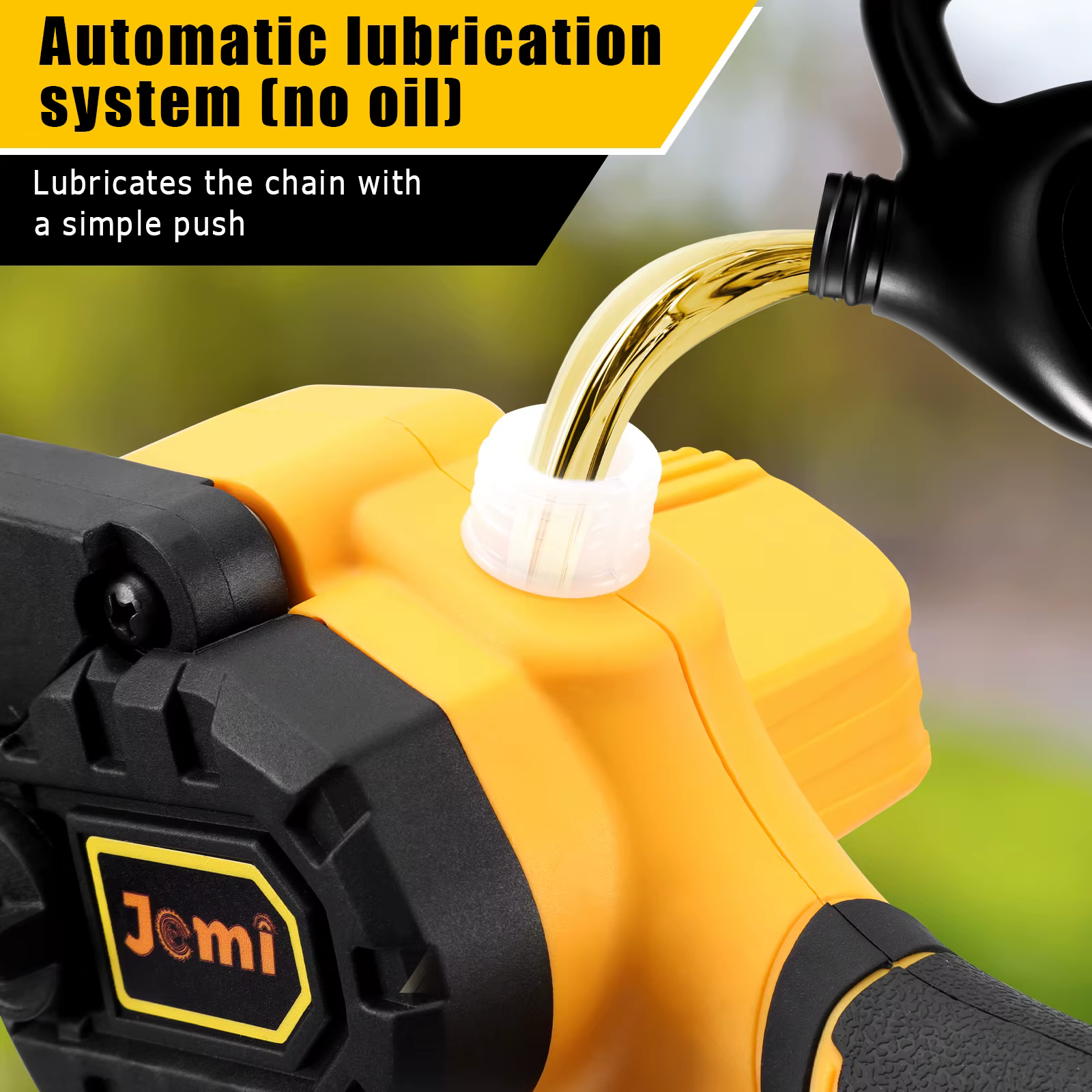 Tronçonneuse Jemi Tool de 6 pouces, équipée d'un système de lubrification automatique, idéale pour l