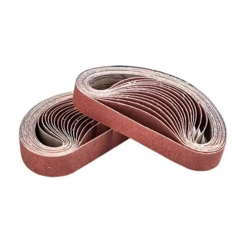 Bande Abrasive en Oxyde d'Aluminium pour Métal et Bois, 25x762mm, 1x30 Pouces, 10 Pièces Écran de Po