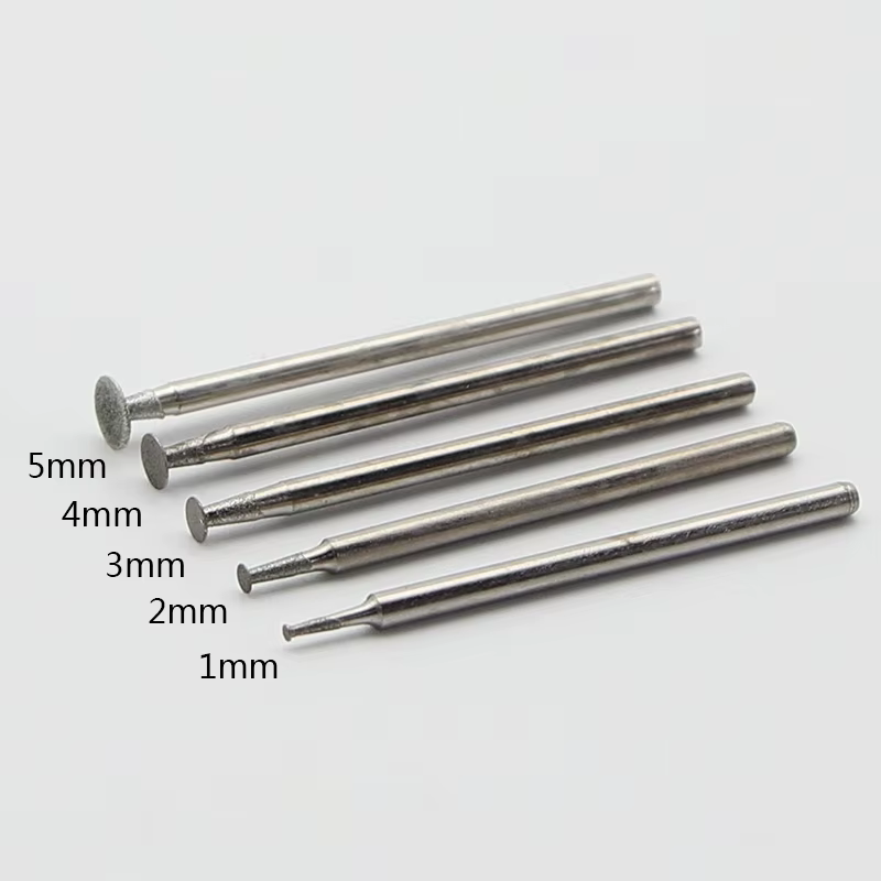 Embout de tête de meulage émeri 3 pièces/ensemble, foret de coupe 1mm/2mm/3mm/4mm/5mm pour stylo de 