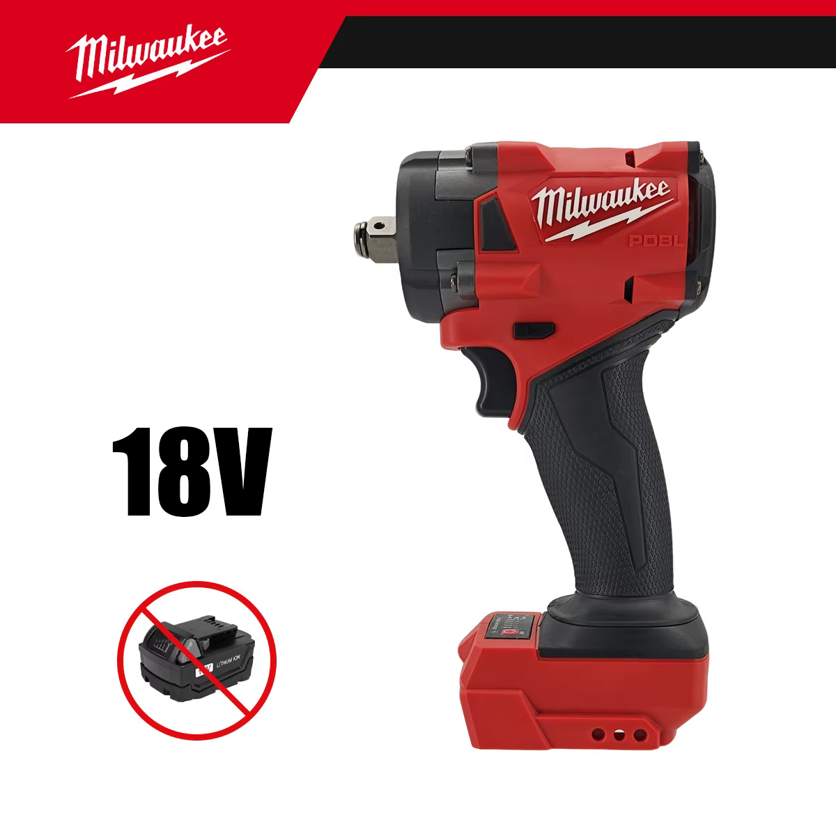 Milwaukee – clé électrique sans fil 400N, sans balais, 1/2, pour réparation de voitures et de camion