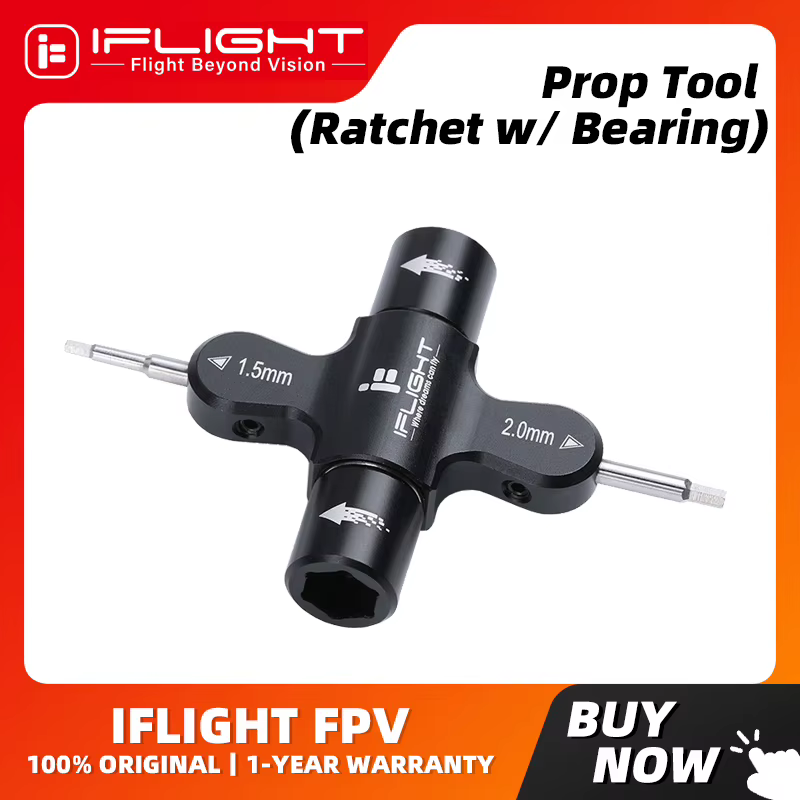 Outil d'accessoire iFlight (cliquet avec roulement) clé Quad M5 tournevis 1.5mm/2mm avec outil de ro