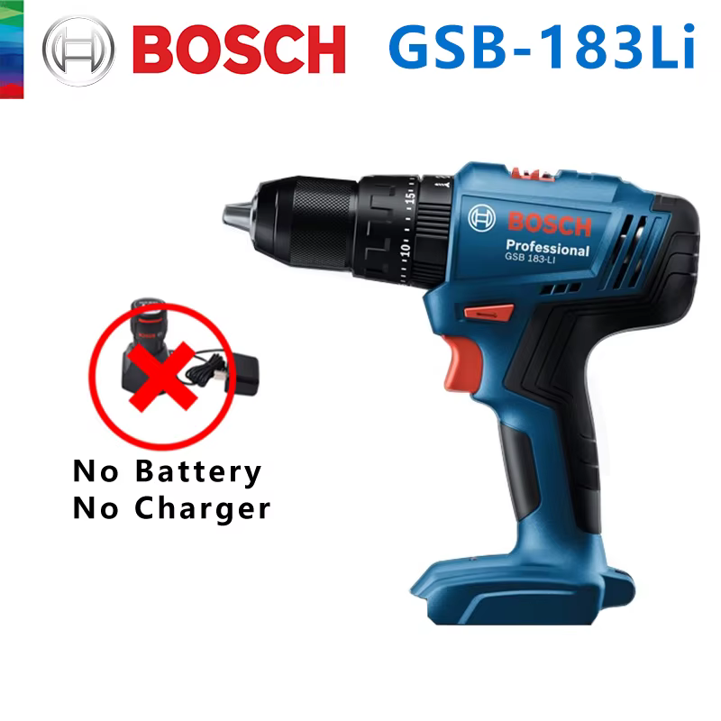 Bosch perceuse électrique GSB 183 tournevis brosse sans fil perceuse à percussion couple 56Nm outils