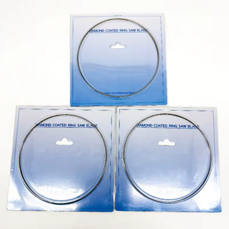 Lot de 3 lames de scie circulaire diamantées de 143 mm (5-3/4 po) pour la découpe de verre, carrelag