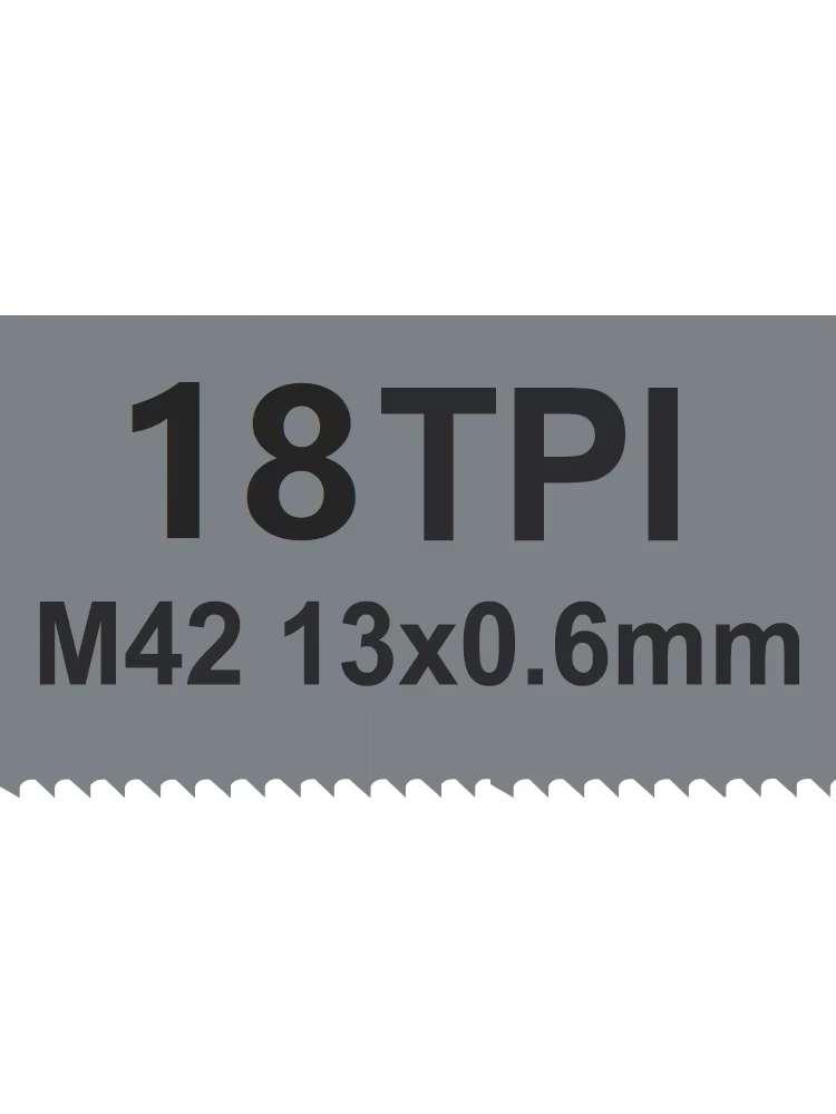 TASP 730mm M42 lame de scie à ruban portable bimétallique, 730x13x0.6mm 18 TPI 24 TPI pour scie à ru