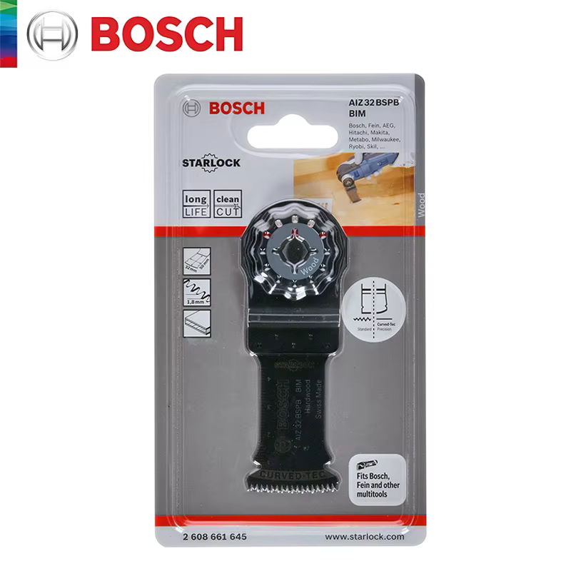 Lame de scie oscillante Bosch Starlock AIZ 32 BSPB BIM, lame de scie à découpe profonde, lame de sci