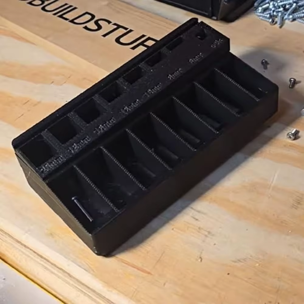 Tiroir de tri de vis M3 imprimé en 3D avec 7 fentes de mesure, kit organisateur de petites pièces po
