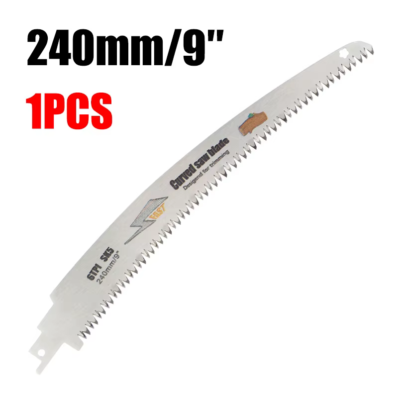 Jeu de Lames de Scie Sabre Dents Japonaises SK5 9/15/18 Pouces 6TPI Lame Bord Courbe Tranchante pour