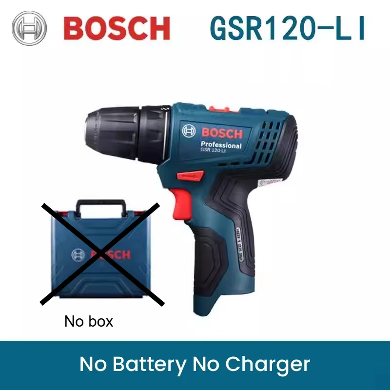 Perceuse électrique Bosch GSR120-LI 12V, tournevis sans fil professionnel, perceuse à percussion rec