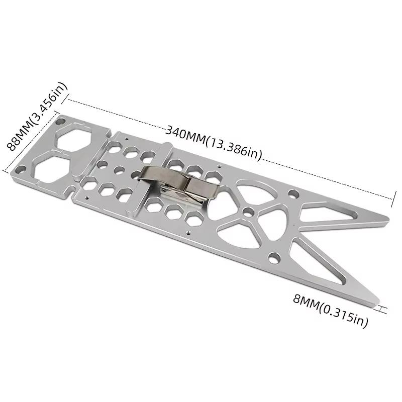 Rail de guidage pour le travail du bois de 340 mm de long, à 90 degrés, pour scie circulaire électri