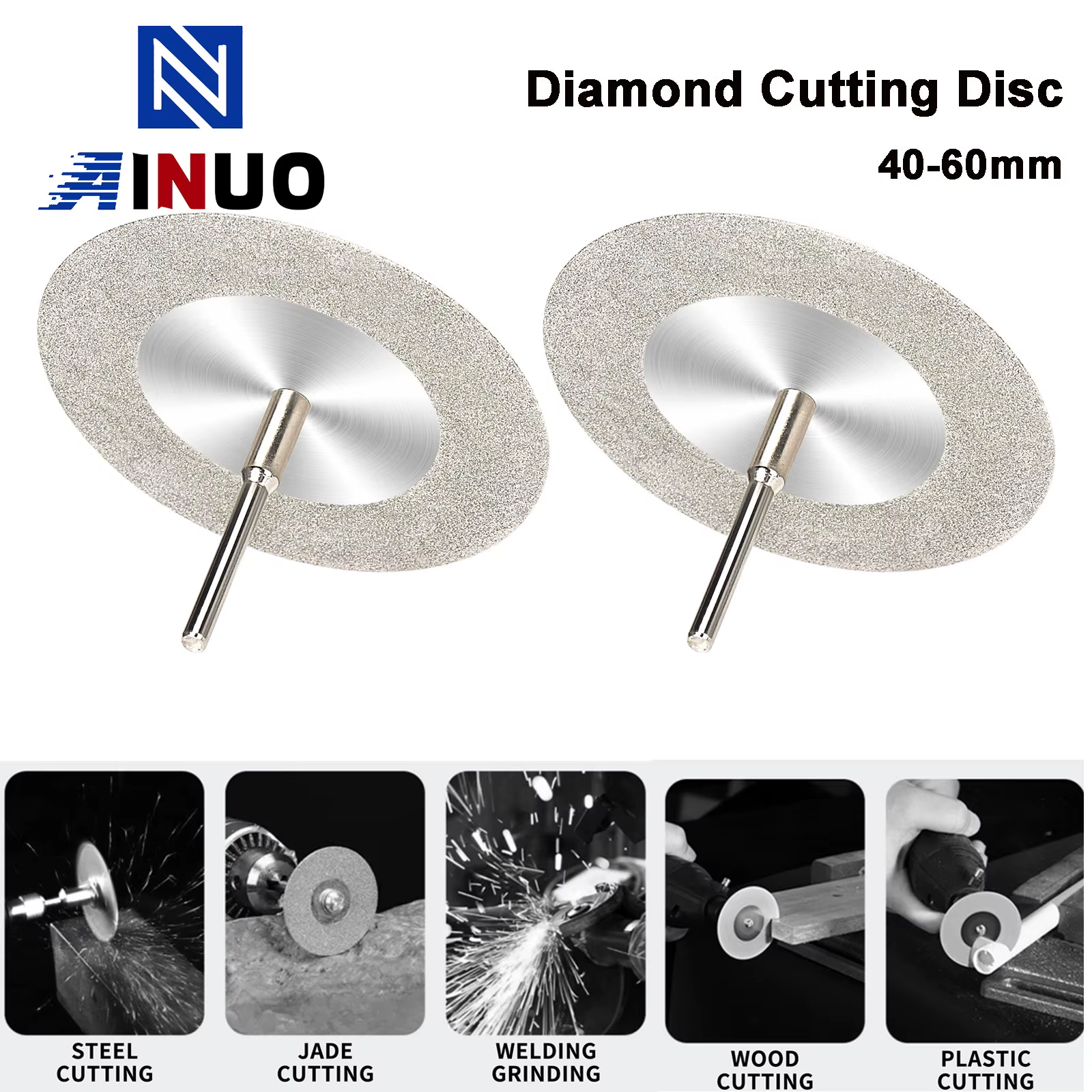Disque de coupe diamant 40/50/60mm, perceuse électrique, Mini disque de meulage rotatif, bricolage, 