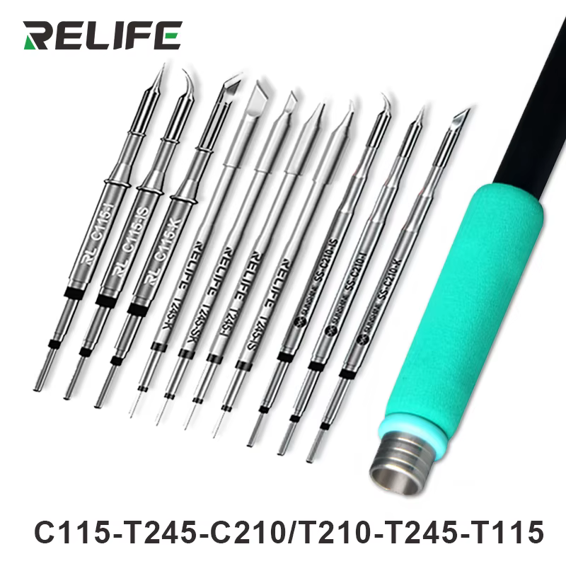 RELIFE pointe de fer à souder Super Fine C210 T245 C245 pointe de fer à souder C210 C115 pour Statio