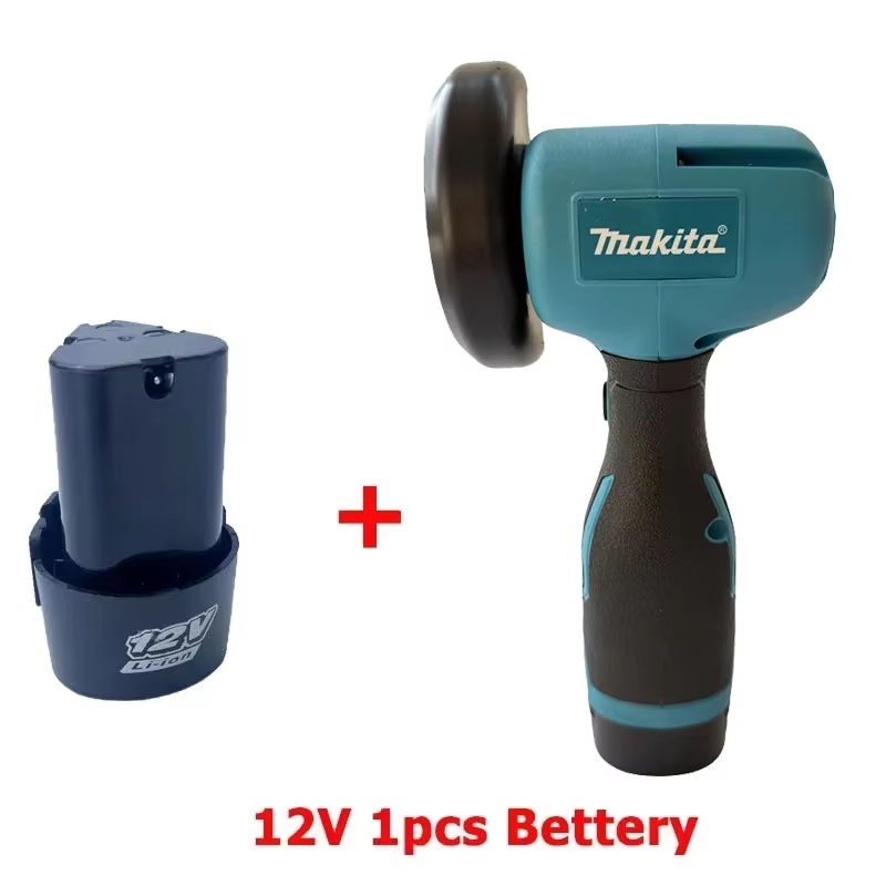 Mini-meuleuse d'angle rechargeable Makita 12V avec batterie, lame de coupe, meuleuse de polissage po