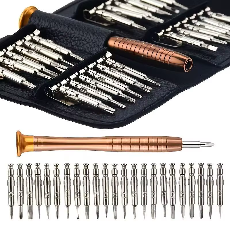 Jeu de tournevis de précision 25 en 1, kit d'outils de réparation mini polyvalent pour appareils éle