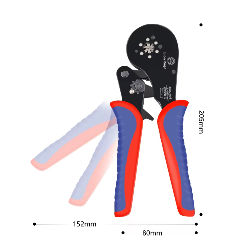 Outil de sertissage de bornes tubulaires, petites pinces HSC12 16-6, kit de fixation électrique de p