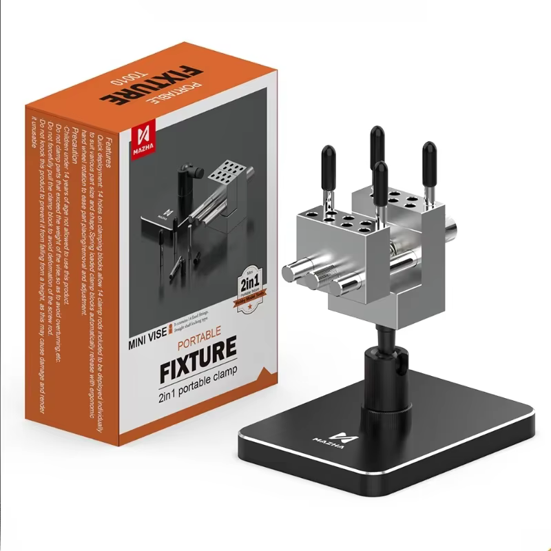 MAZHA T0010 Mini étau de table portable 2-en-1, pince réglable compacte, outil de précision pour le 