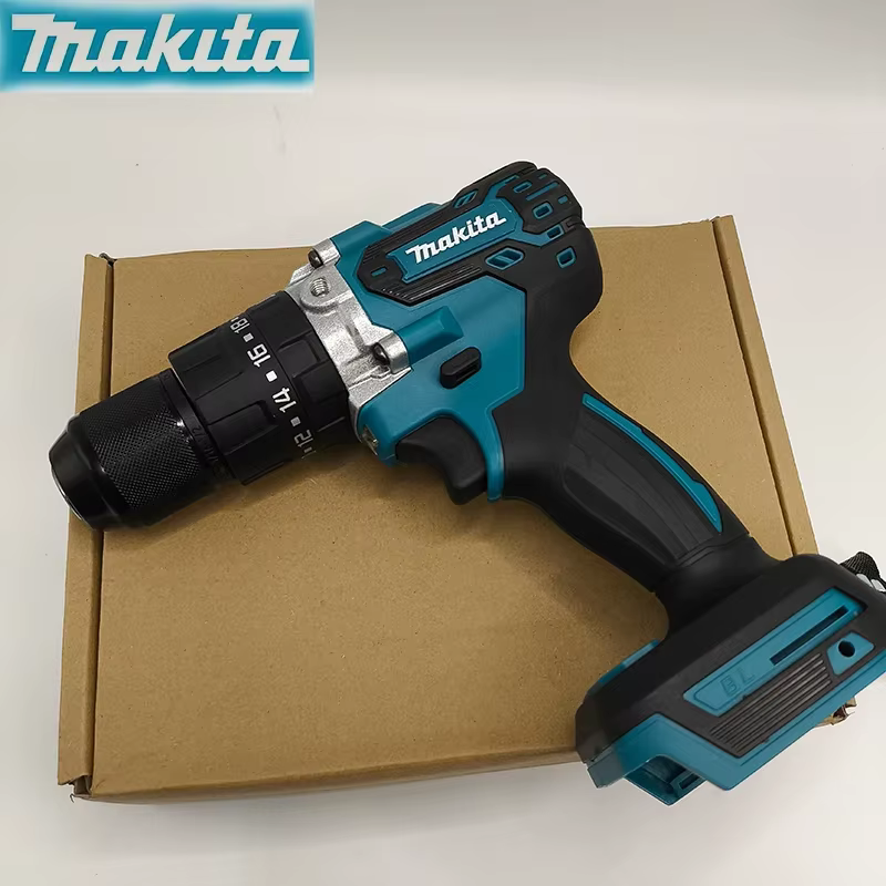 Perceuse à main rechargeable Makita DDF487 18V : Machine nue de 13 mm avec lumière LED (machine uniq