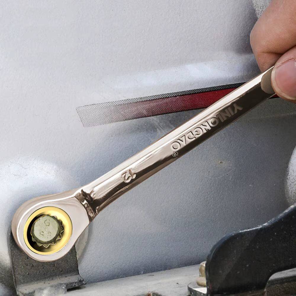 1Pc Clé Flexible D'or Clés À Cliquet Couple Universel Clés pour Voiture Outils De Réparation Métriqu