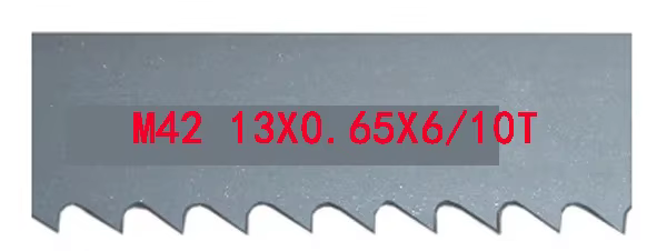 Lame de scie à ruban bimétallique m42 1440x13x0.65mm 10/14TPI 6T 8/12T 14T pour couper le métal et l