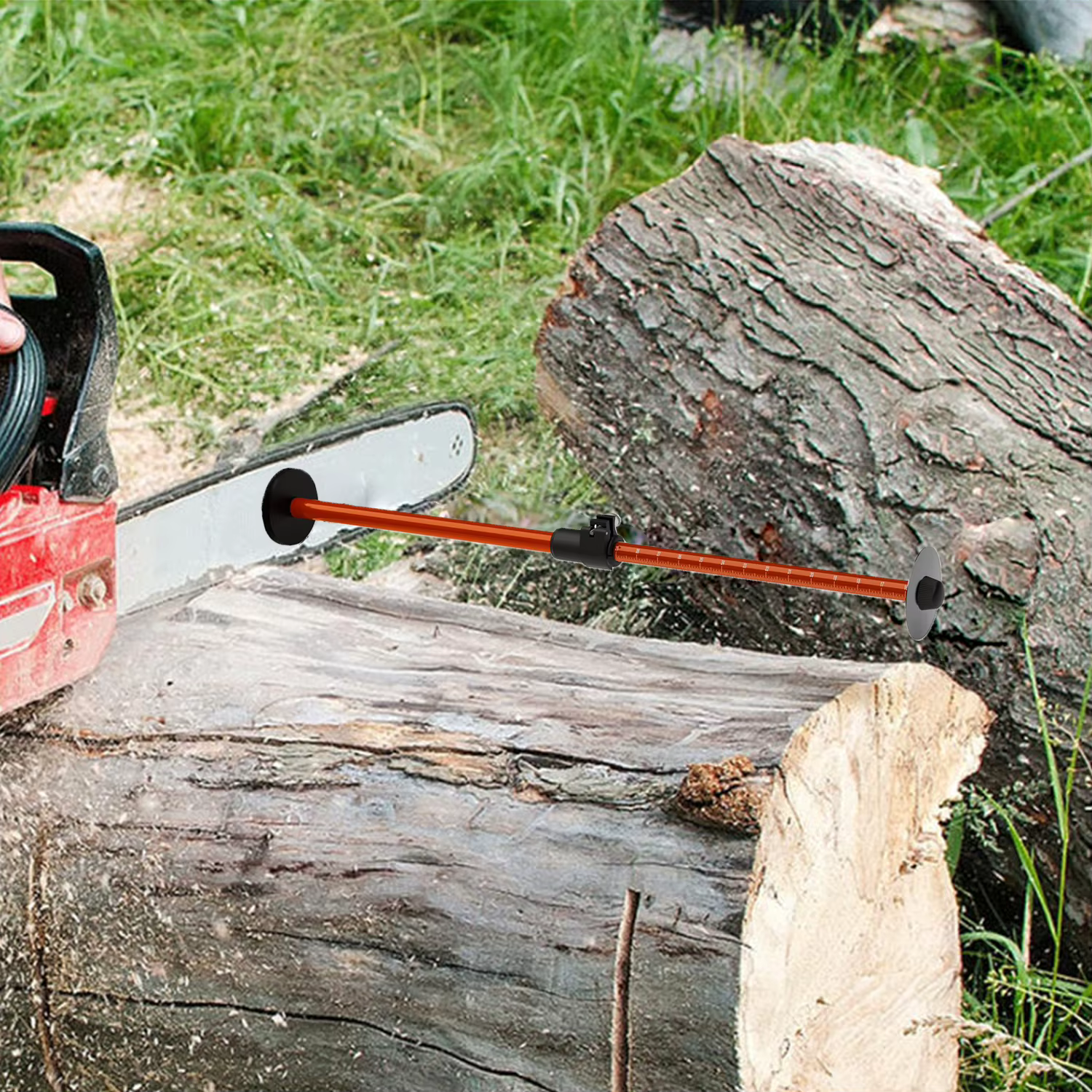 Outil de mesure réglable en alliage d'aluminium pour mesurer rapidement la longueur de la bois de ch