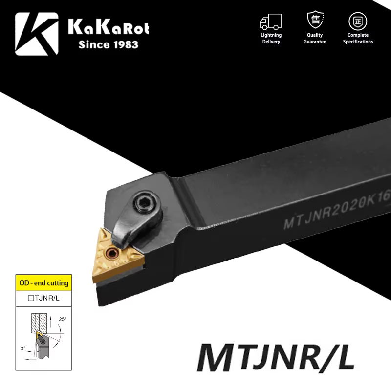 KaKarot-Porte-outil de tournage externe, insert en carbure TNMG, outils de coupe de tour, MTJNR2020,