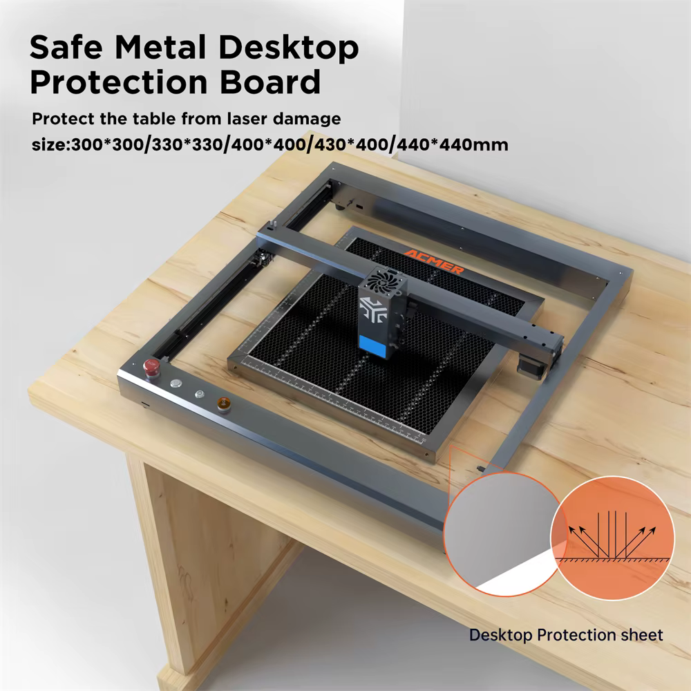 Table de travail en nid d'abeille de découpe Laser ACMER pour Machine de découpe de graveur Laser CO