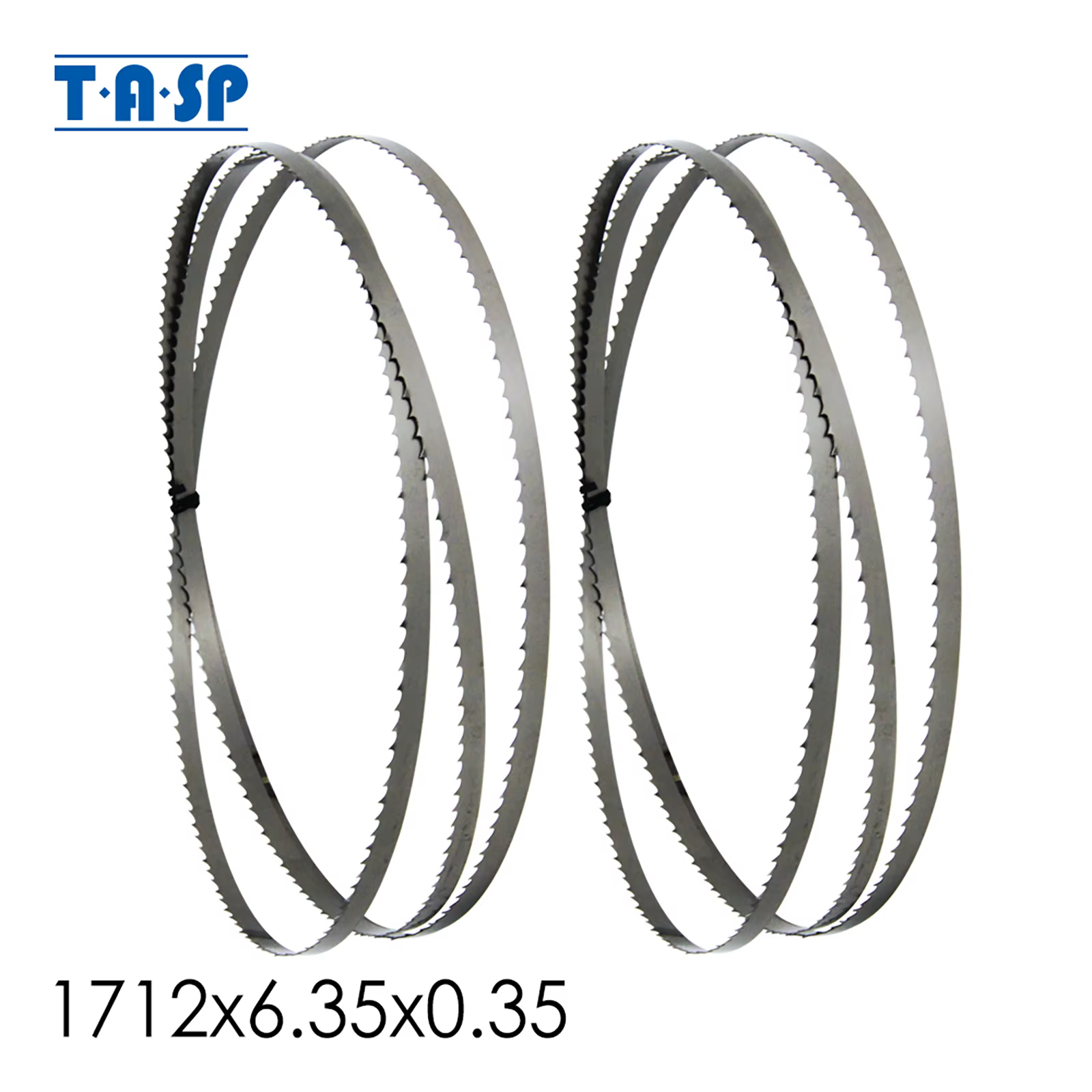 TASP 2 lames de scie à ruban 1712 mm 1712x6.35x0.35mm 6 TPI pour scies à ruban Metabo BAS250 Nutool 
