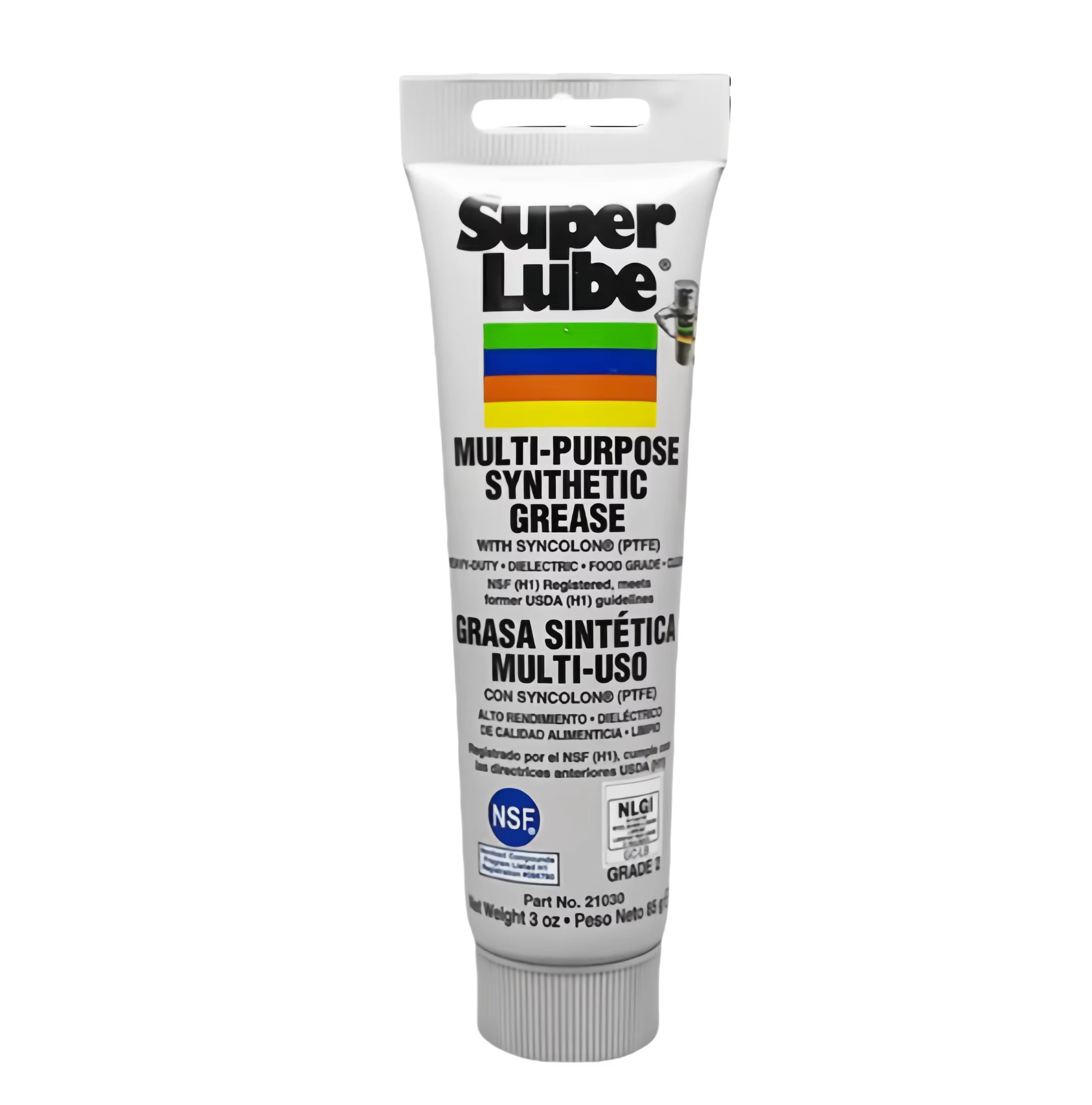 Super Lube 21030 Original, graisse synthétique multi-usages, 3 oz, qualité alimentaire NSF H1, lubri