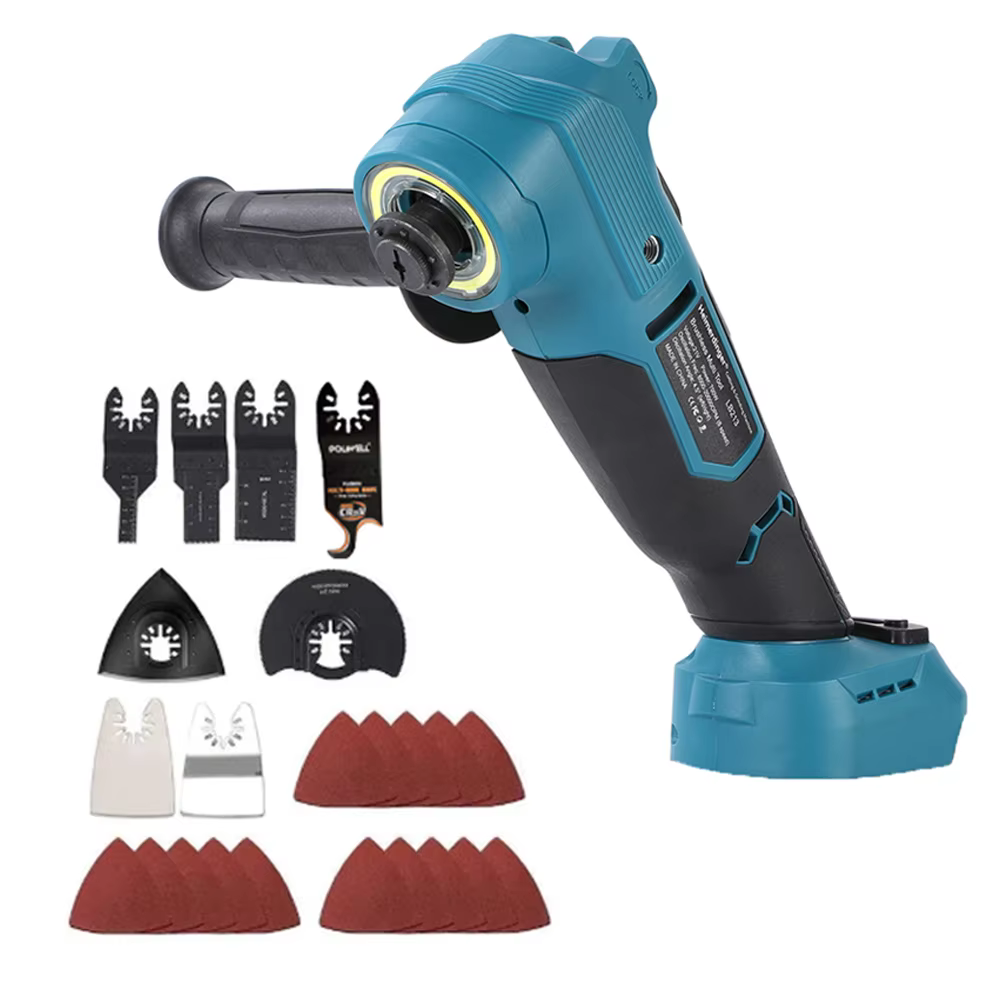 Heimerdinger LB213 Outil oscillant multi-outils sans fil et sans balais, 6 vitesses, anti-vibration 