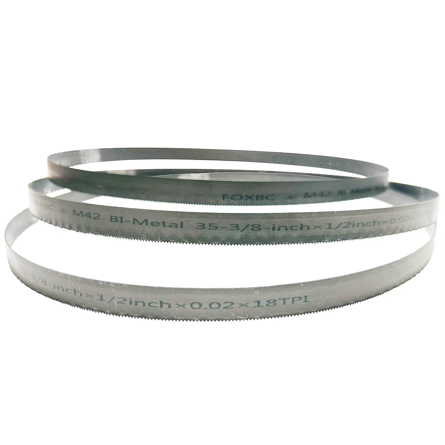 FOXBC 3 pièces 899mm lames de scie à ruban 18t M42 bi-métal 35-3/8 "x 1/2"