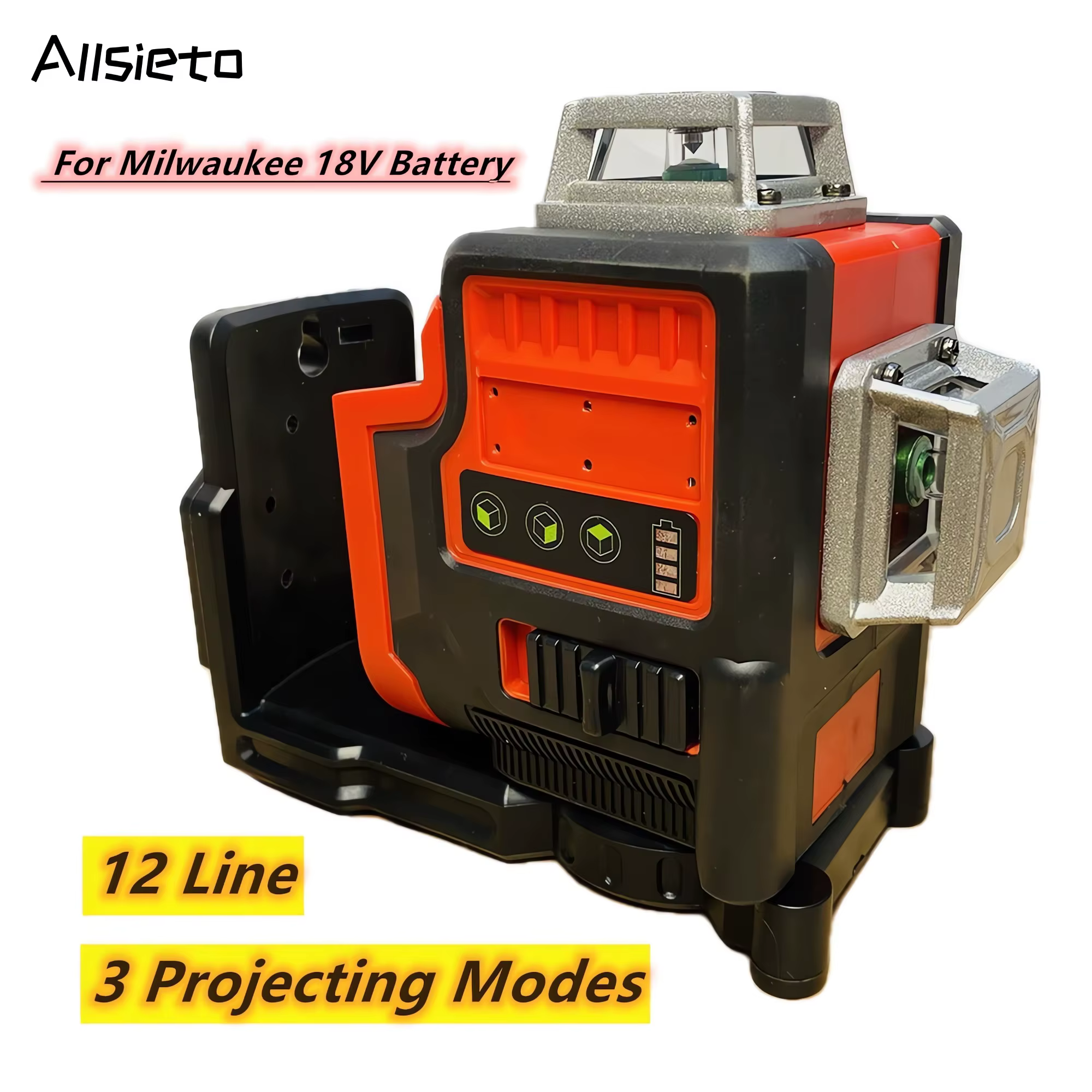 Niveau Laser 12 lignes auto-nivelant horizontal et Vertical 3 côtés * 360 degrés outils extérieurs verticaux pour