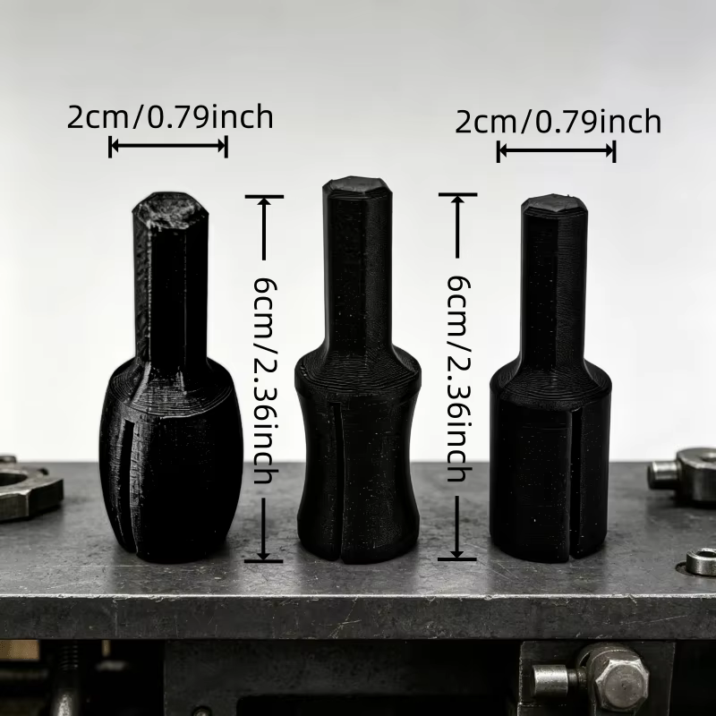 3 têtes de meule circulaires