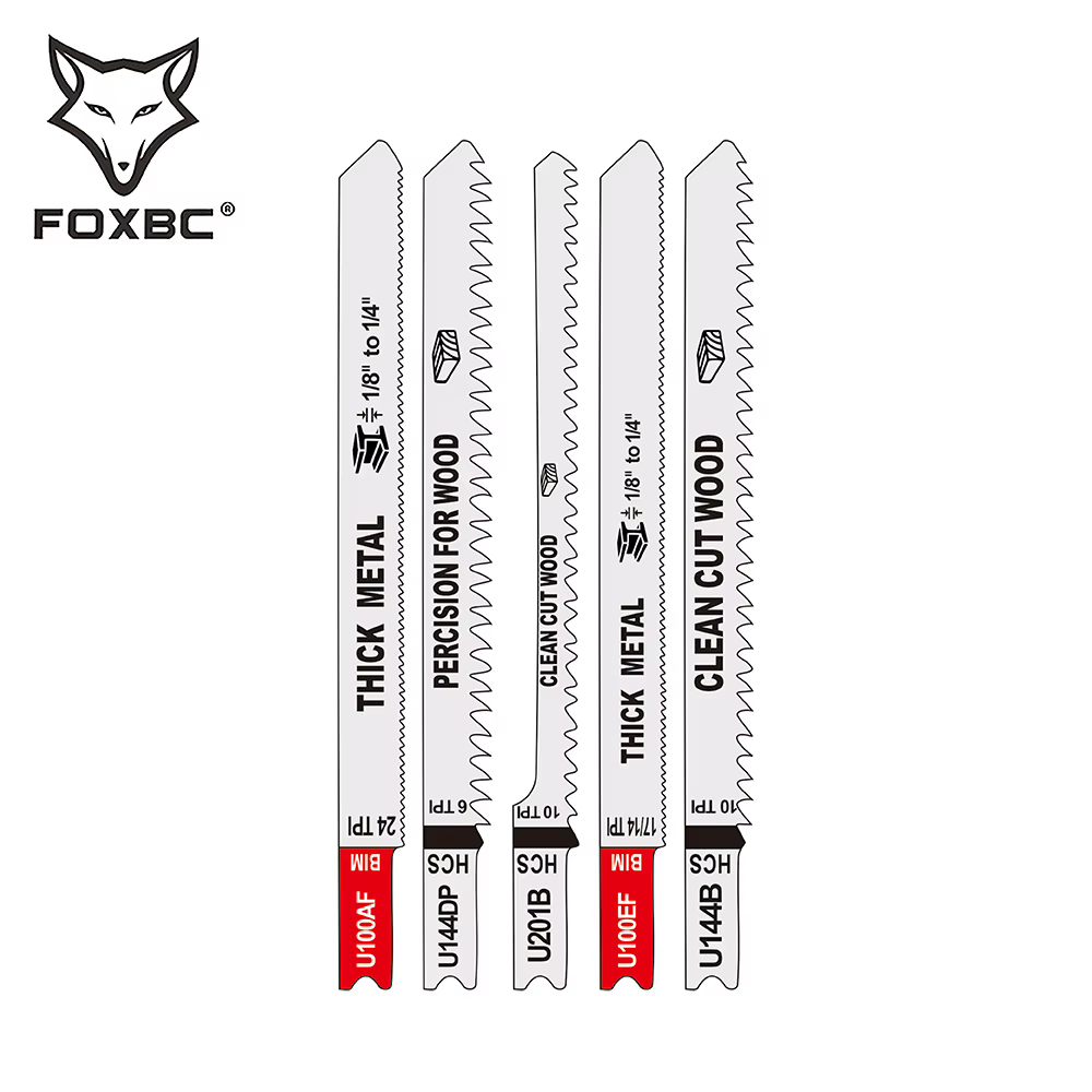 FOXBC – jeu de 24 lames de scie sauteuse à tige en U