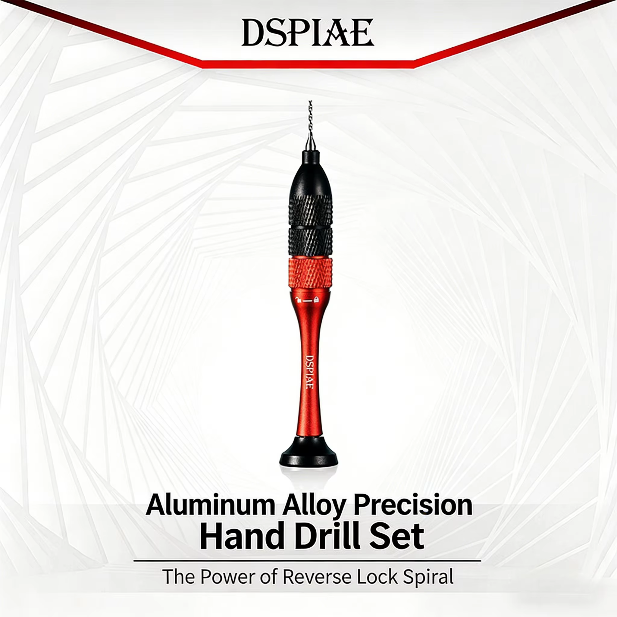DSPIAE – ensemble de perceuses manuelles en alliage d'aluminium