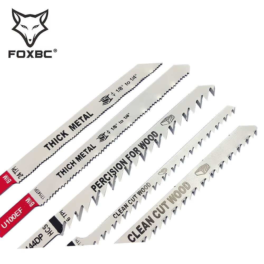 FOXBC – jeu de 24 lames de scie sauteuse à tige en U
