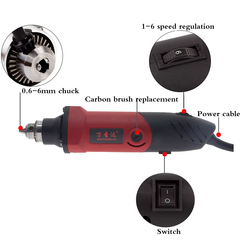 Perceuse électrique à graveur 500W