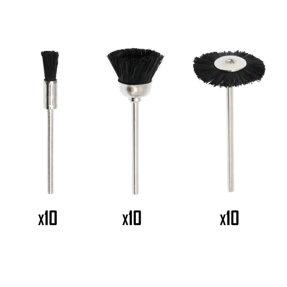 Ensemble de brosses métalliques en Nylon souple