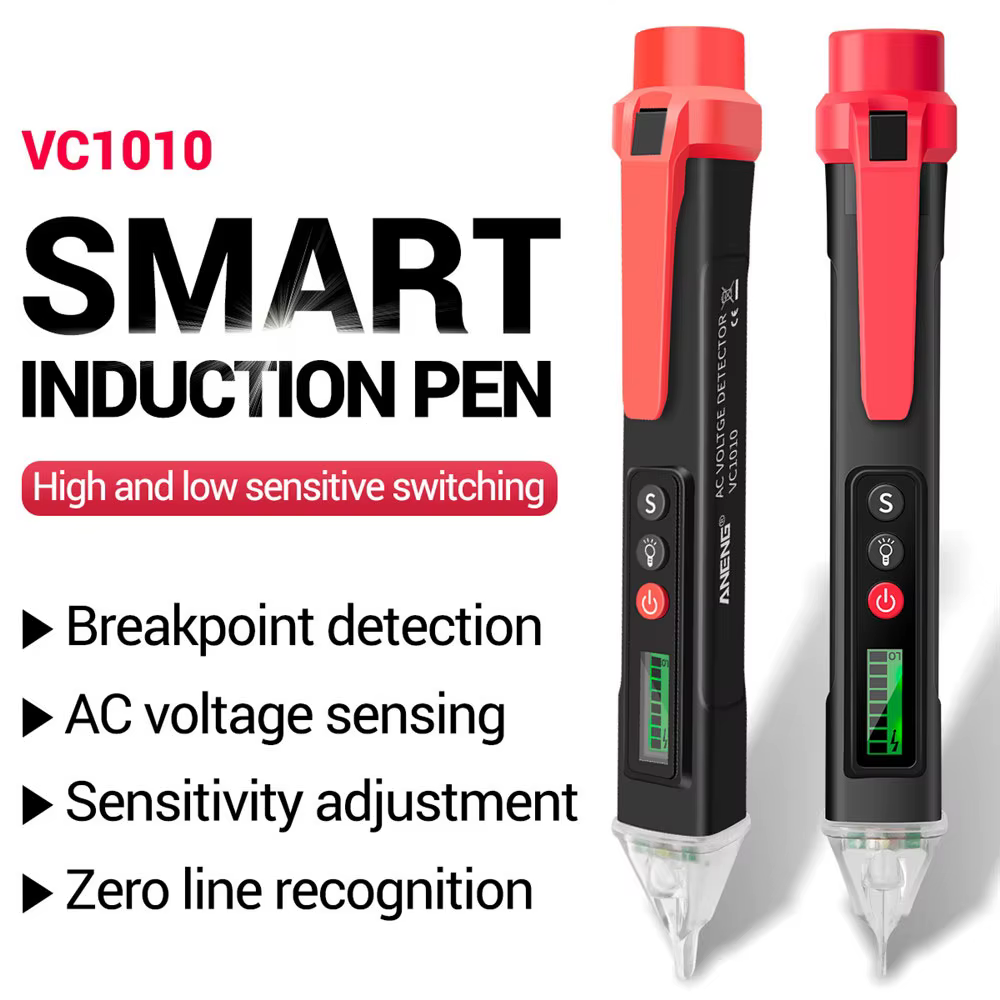 Affichage numérique détecteurs de tension ca/cc testeur intelligent sans Contact stylo mètre 12-1000V courant capteur